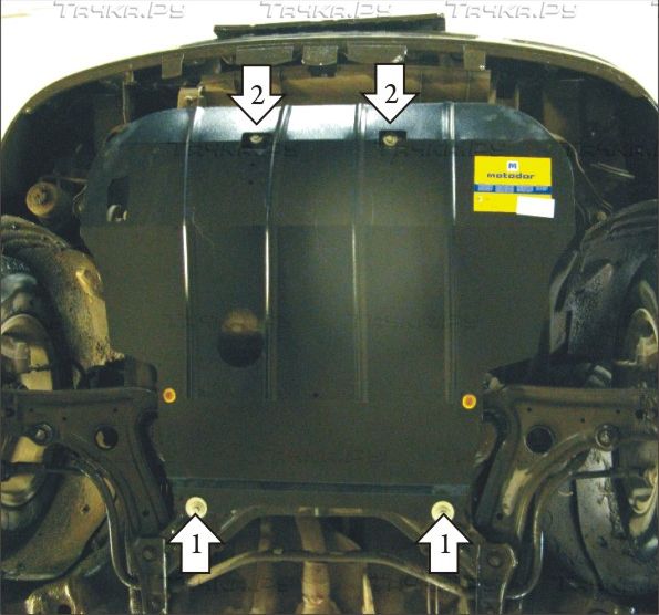 Защита Мотодор для картера, КПП Seat Ibiza II 1991-2001. Артикул 02701