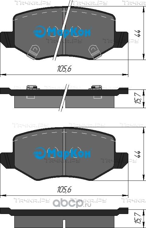 Колодки тормозные дисковые задние к-т HAVAL JOLION 1.5 2WD (Markon). Артикул 508602164