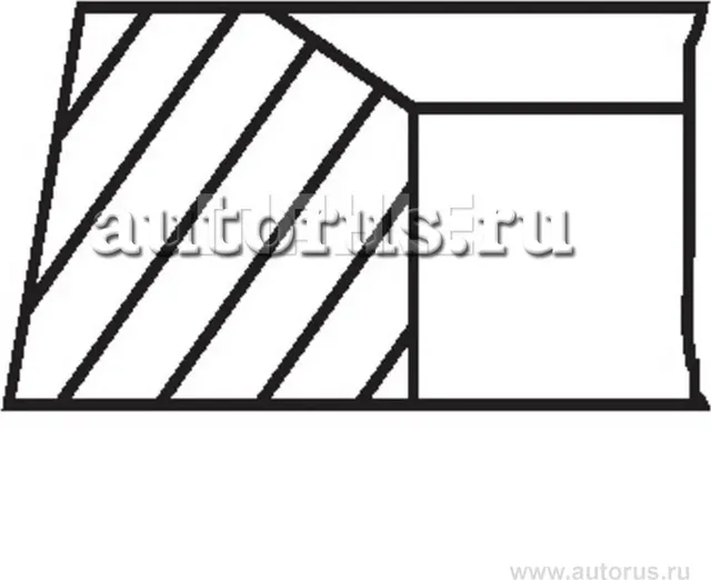 Кольца поршневые (комплект на 1 цилиндр) MB mot.OM611/612/613/D=88mm STD KNECHT/MAHLE 00136N0 (Mahle/Knecht). Артикул 00136N0