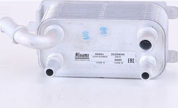 Радиатор масляный (маслоохладитель) для АКПП Nissens (алюминий) для Ford Galaxy II 2006-2015. Артикул 90661