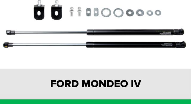 Амортизаторы (упоры) капота Pneumatic для Ford Mondeo IV 2006-2015. Артикул KU-FD-MD04-00