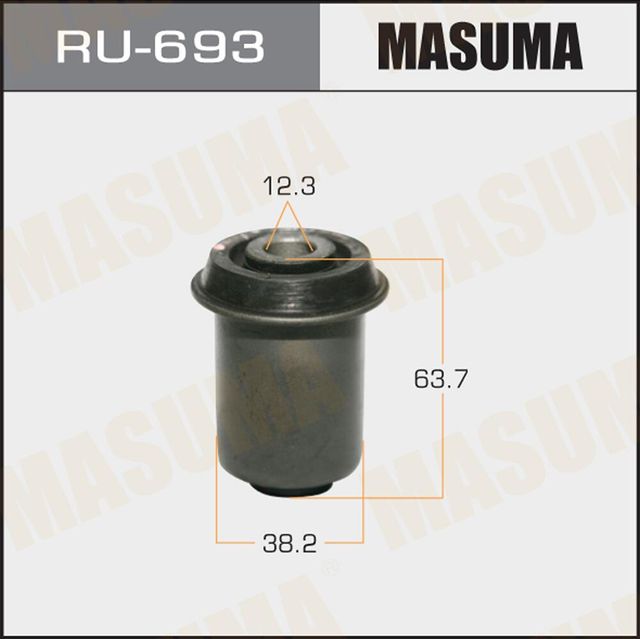 Сайлентблок переднего рычага подвески Masuma правый/левый нижний для Mazda CX-9 I 2007-2016. Артикул RU-693