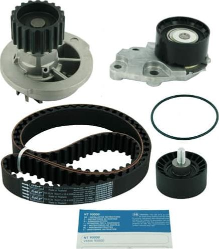 Помпа (водяной насос) с комплектом ремня ГРМ SKF. Артикул VKMC 90402