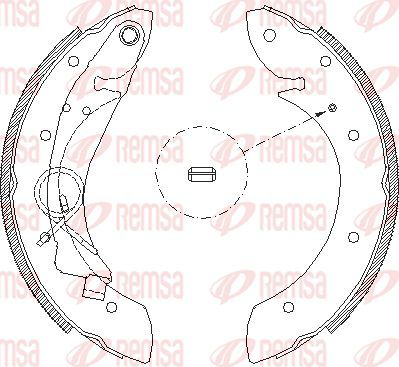 Тормозные колодки Remsa. Артикул 4419.00