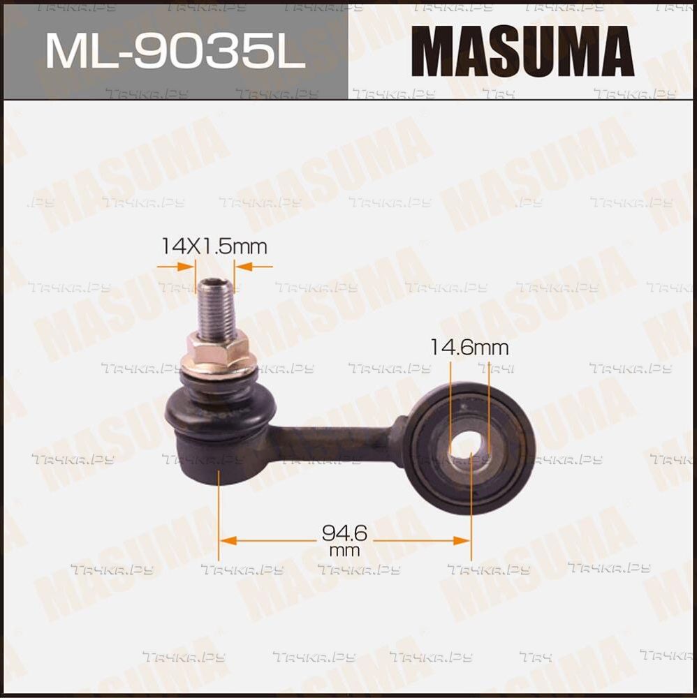 Стойка (тяга) стабилизатора Masuma передняя левая для Toyota Land Cruiser 200 2007-2020. Артикул ML-9035L