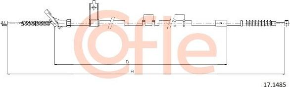 Трос ручника (тросик ручного тормоза) Cofle задний правый для Toyota Ipsum II (M20) 2001-2009. Артикул 92.17.1485