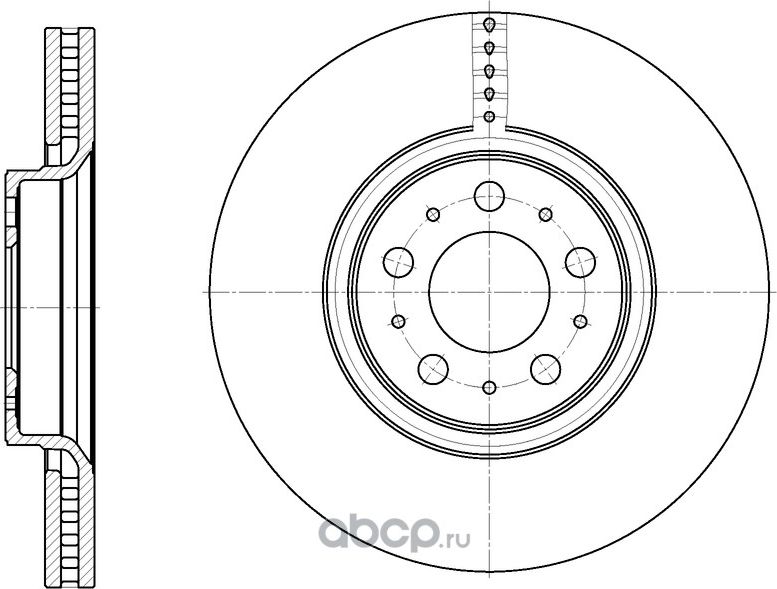 Диск тормозной (G-Brake). Артикул GR20158