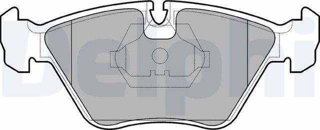 Тормозные колодки Delphi (Low-Metallic) передние для Jaguar XJS 3 1989-1996. Артикул LP705