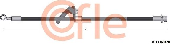 Тормозной шланг Cofle передний левый для Honda CR-V I 1995-2002. Артикул 92.BH.HN020