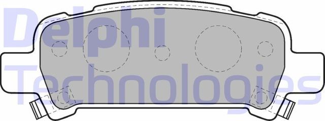 Тормозные колодки Delphi (Low-Metallic) задние для Subaru Outback II 2000-2003. Артикул LP1509