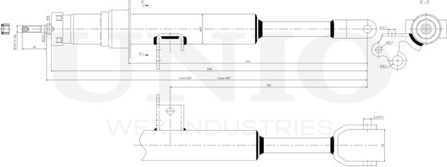 Амортизатор подвески (Unio). Артикул SAB-10387