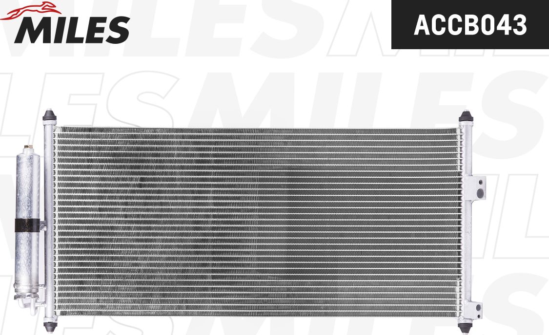 Радиатор кондиционера (конденсатор) Miles (алюминий). Артикул ACCB043
