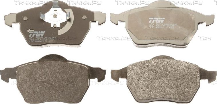 Тормозные колодки TRW передние для Volvo V70 I 1998-2000. Артикул GDB1429