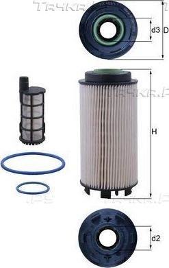 Топливный фильтр Mahle. Артикул KX 403/1KIT
