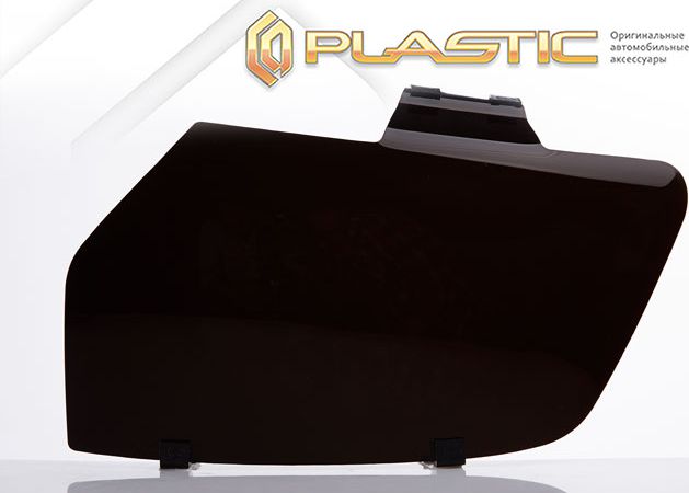 Защита СА Пластик передних фар (Classic черный) Nissan Terrano  2013–2023 . Артикул 2010020109766