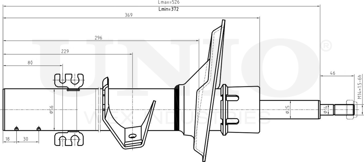 Амортизатор подвески (Unio). Артикул SAB-10226