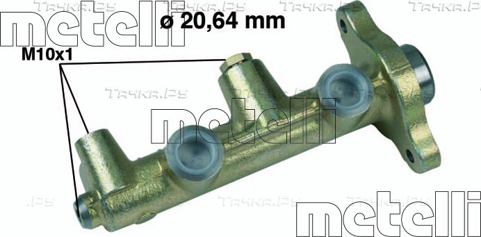 Тормозной цилиндр главный Metelli для Opel Kadett C 1973-1979. Артикул 05-0179