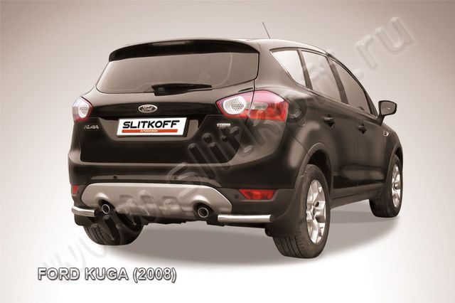Защита Slitkoff задняя d57 уголки для Ford Kuga I 2008-2012. Артикул FKG013