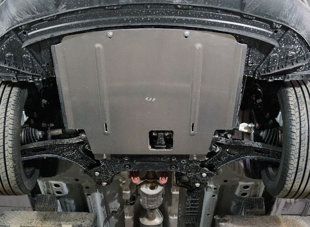 Защита алюминиевая ТСС (4 мм) для картера и КПП BAIC X35 2023-2026. Артикул ZKTCC00659