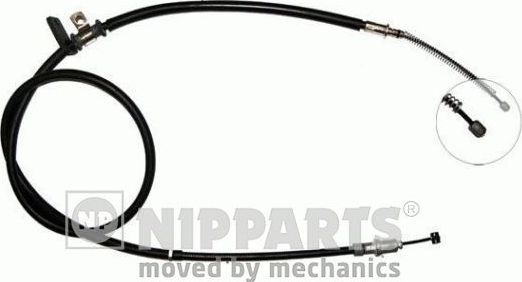 Трос ручника (тросик ручного тормоза) Nipparts. Артикул J14857