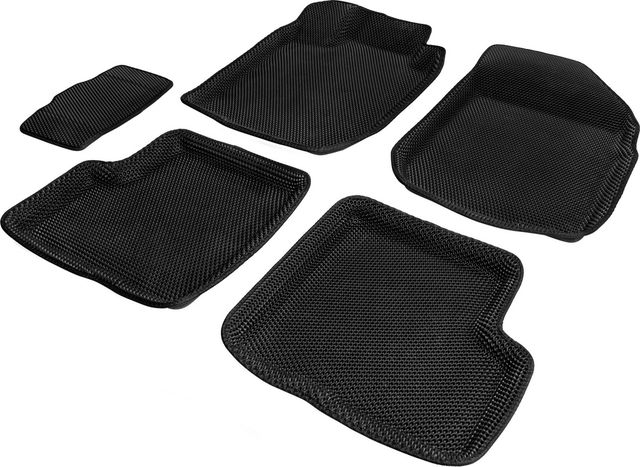 Коврики AutoFlex в салон автомобиля EVA 3D (ЭВА, ЕВА) для Lada Largus/Largus Cross универсал (5 мест) 2012-2021 2021-2026. Артикул 2600301