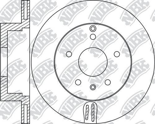 Тормозной диск NiBK. Артикул RN1677