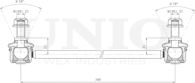 Тяга/стойка стабилизатора (Unio). Артикул SSP-50144