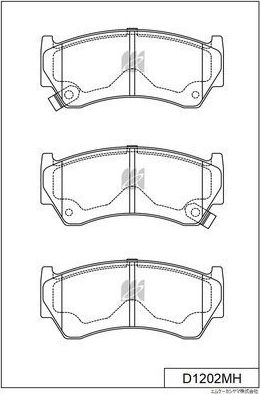 Тормозные колодки MK Kashiyama. Артикул D1227MH