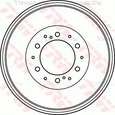 Тормозной барабан TRW задний для Toyota Hilux VIII 2015-2026. Артикул DB7036