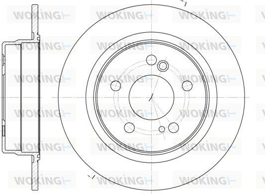 Тормозной диск Woking. Артикул D6270.00