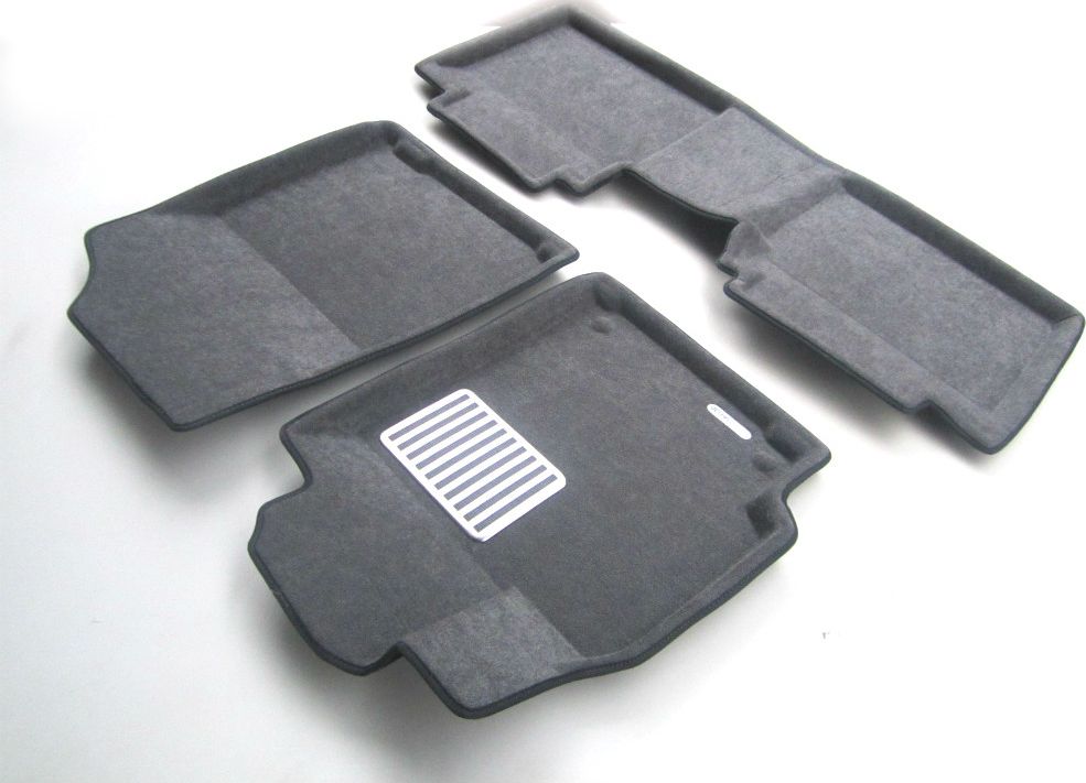 Коврики текстильные Euromat 3D Lux для салона Toyota Camry 40 (V40, XV40) 2006-2011. Темно-серые. Артикул EM3D-005104G