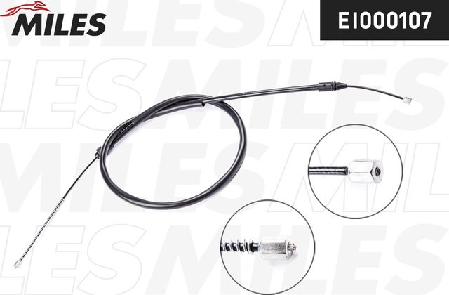 Трос ручника (тросик ручного тормоза) Miles. Артикул EI000107