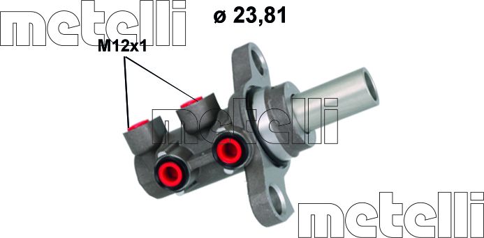 Тормозной цилиндр главный Metelli. Артикул 05-1184