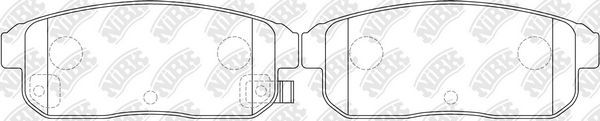 Тормозные колодки NiBK. Артикул PN2467