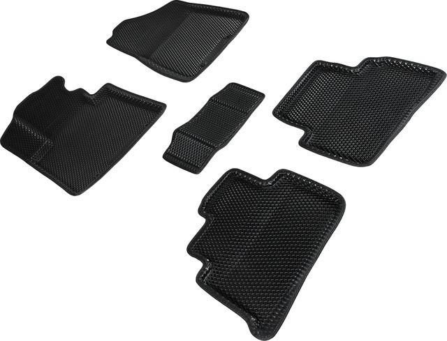 Коврики Seintex 3D EVA ромб для салона Hyundai Tucson III рестайлинг 2018-2026 ЧЕРНЫЕ. Артикул 95185