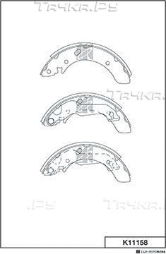 Тормозные колодки MK Kashiyama. Артикул K11158
