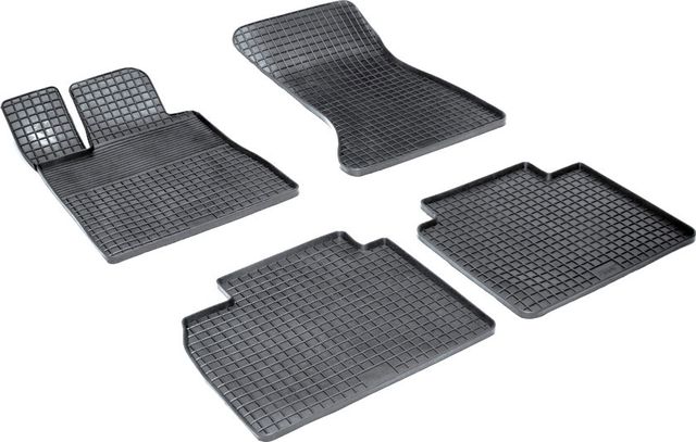 Коврики резиновые Seintex с узором сетка для салона Mercedes-Benz S-Класс W220 1998-2005. Артикул 00891