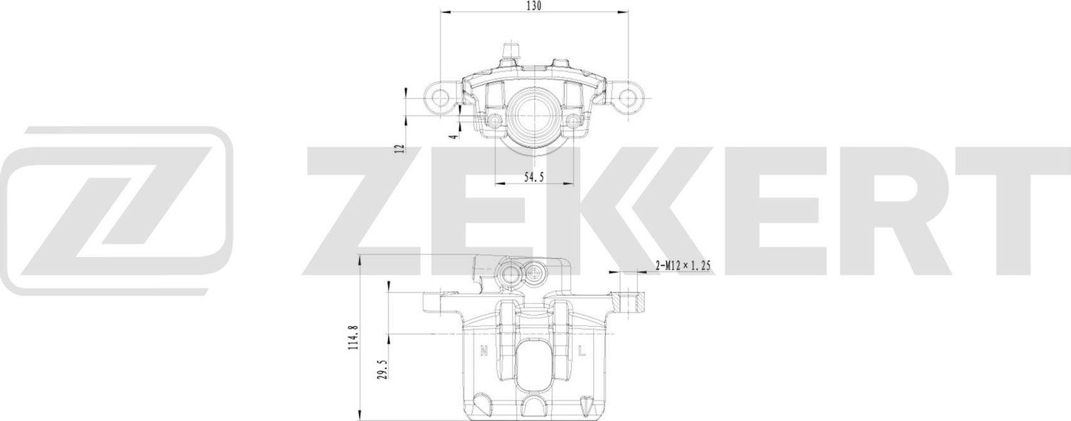 Тормозной суппорт Zekkert (Чугун). Артикул BS-8336