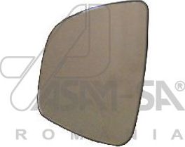 Зеркальное стекло бокового зеркала ASAM левое для Dacia Logan II 2007-2026. Артикул 30349