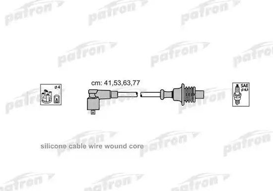 Высоковольтные провода (провода зажигания) (комплект) Patron (Силикон). Артикул PSCI2001