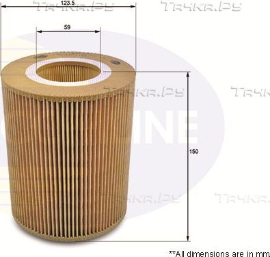 Воздушный фильтр Comline для Mercedes-Benz Vaneo 2002-2005. Артикул EAF070