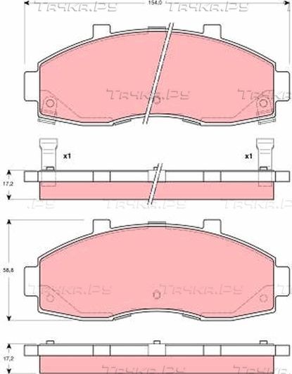 Тормозные колодки TRW. Артикул GDB3263
