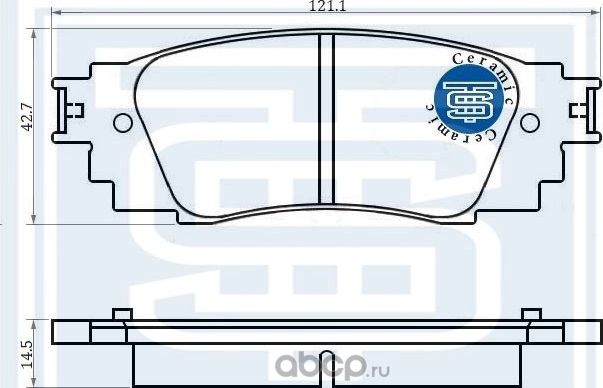 Колодки тормозные задние, Ceramic (Starke). Артикул 179772