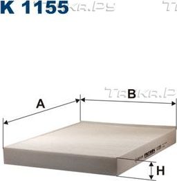 Салонный фильтр Filtron. Артикул K 1155