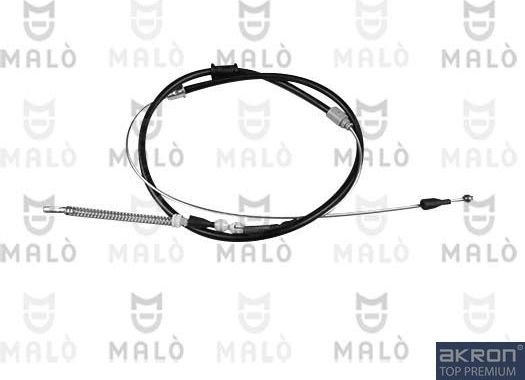 Трос ручника (тросик ручного тормоза) Malò задний правый для Opel Ascona C 1985-1988. Артикул 21602