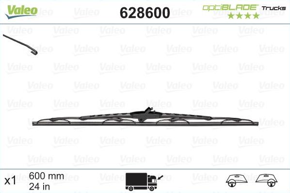 Щетка стеклоочистителя (дворник) Valeo OptiBlade Trucks. Артикул 628600