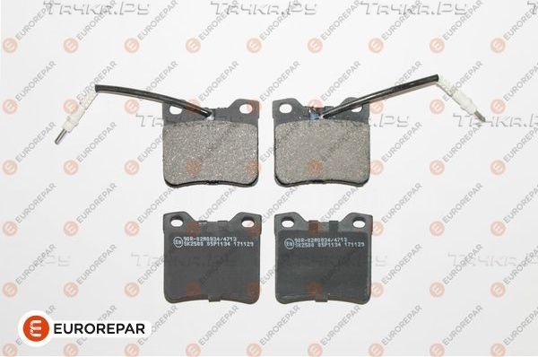 Тормозные колодки Eurorepar. Артикул 1617281880