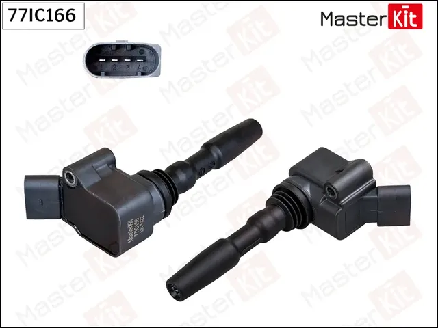 77IC166 Катушка зажигания\ AUDI/VW 1.2TSi/1.4TSi 09-> (Master KIT) Master KIT. Артикул 77ic166
