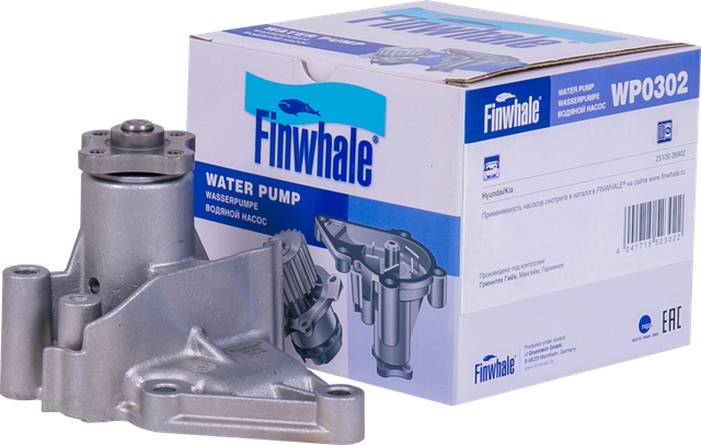 Помпа (водяной насос) Finwhale для Kia Cerato I 2004-2009. Артикул WP0302