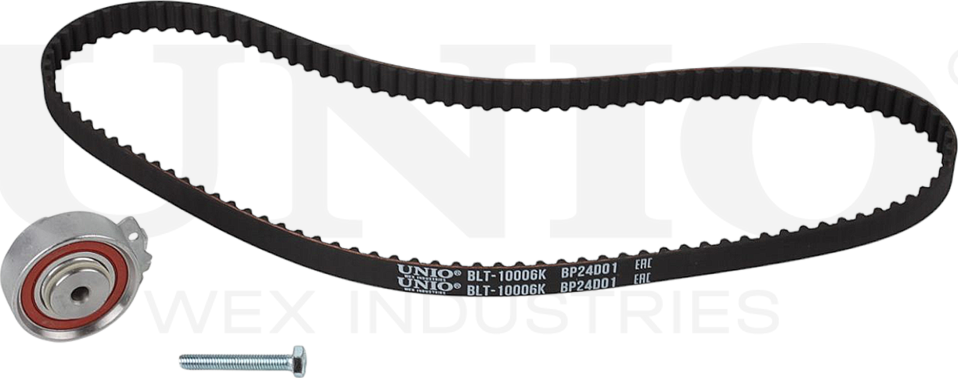 Ремень ГРМ зубчатый с роликами, комплект (Unio). Артикул BLT-10006K
